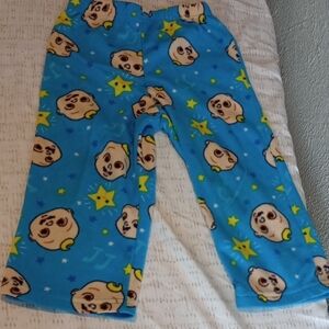 Komar Kids Blue Star and Cartoon Print Pajama Bottoms